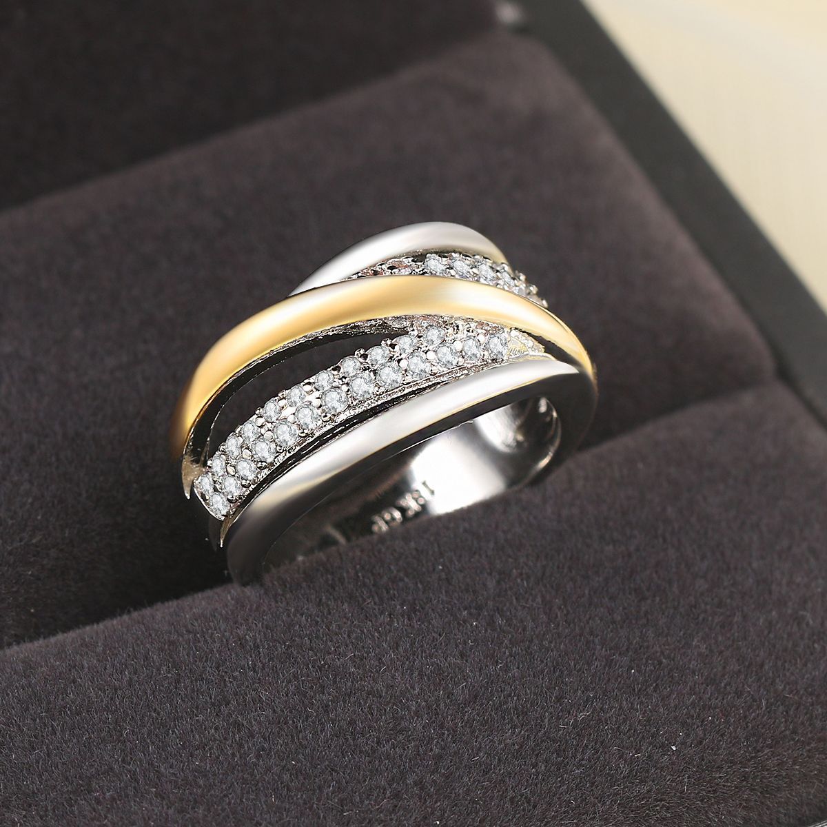 DUO LUXE - Zweifarbiger Ring mit edlem Kontrast