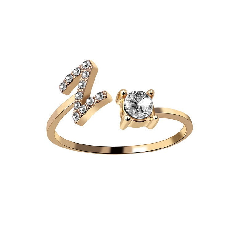 MONOGRAM NOIR - Personalisierter Initialenring