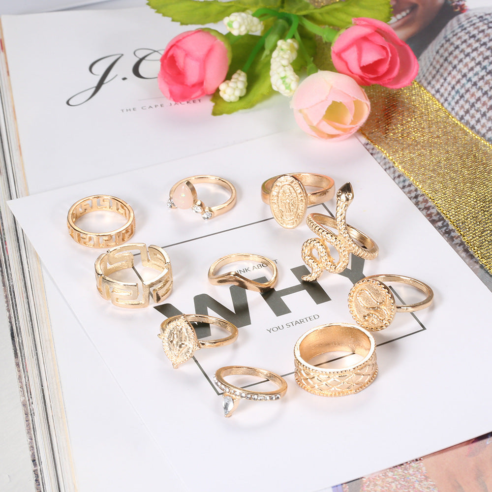 ICON SET 10 - Luxuriöses Statement Ringset