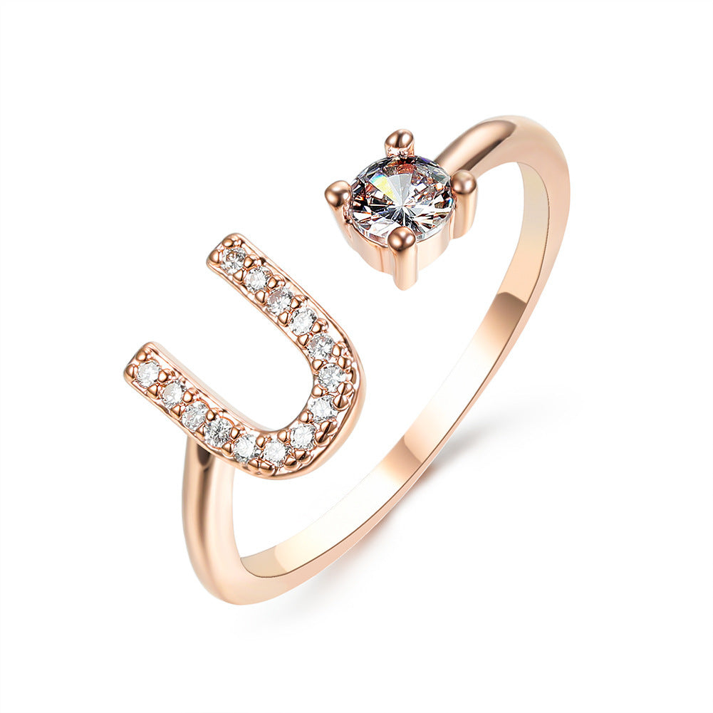 MONOGRAM NOIR - Personalisierter Initialenring