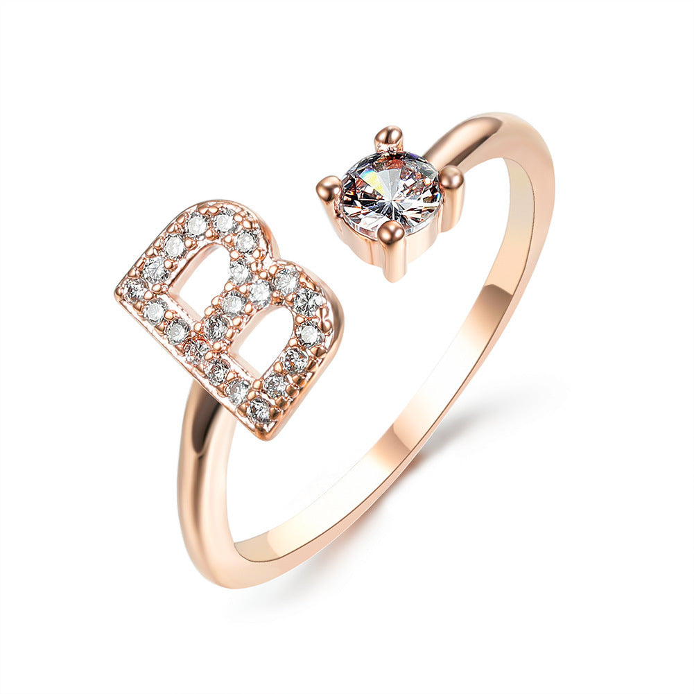 MONOGRAM NOIR - Personalisierter Initialenring