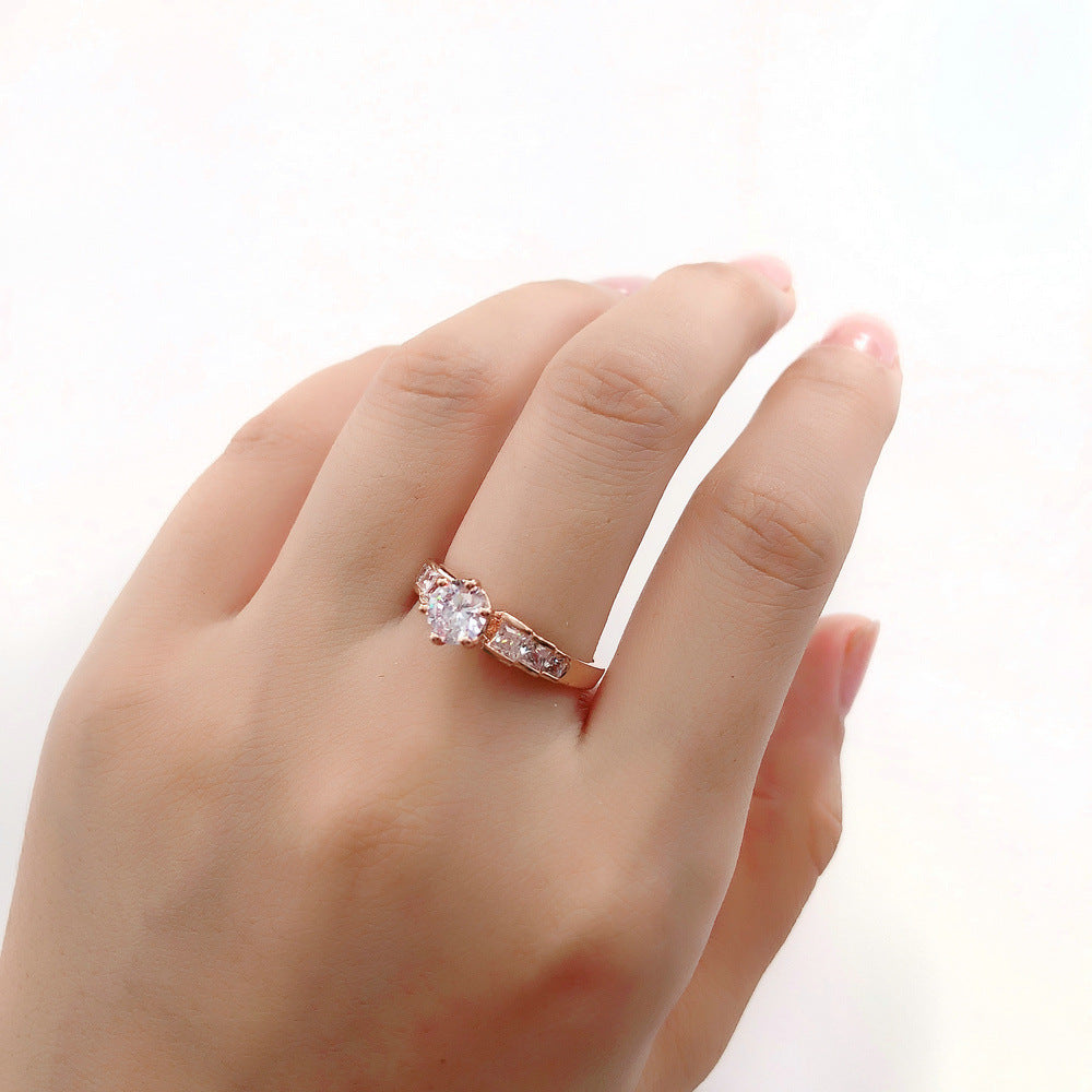 ROSE ATELIER - Roségoldring mit klarer Form