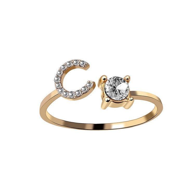 MONOGRAM NOIR - Personalisierter Initialenring