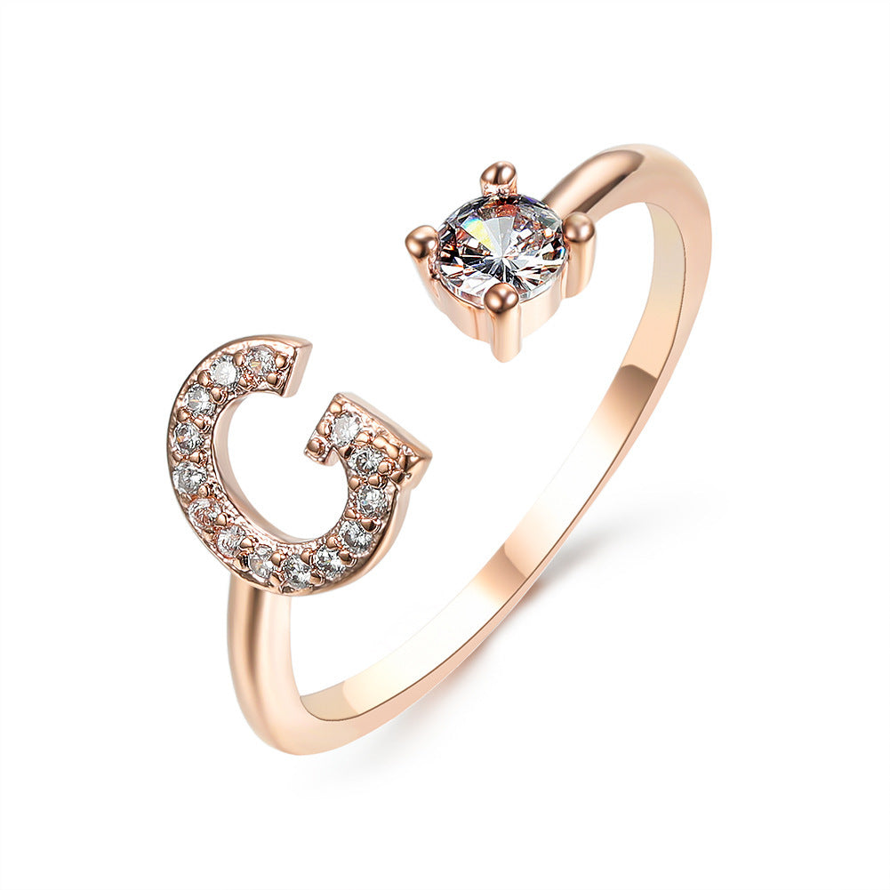 MONOGRAM NOIR - Personalisierter Initialenring