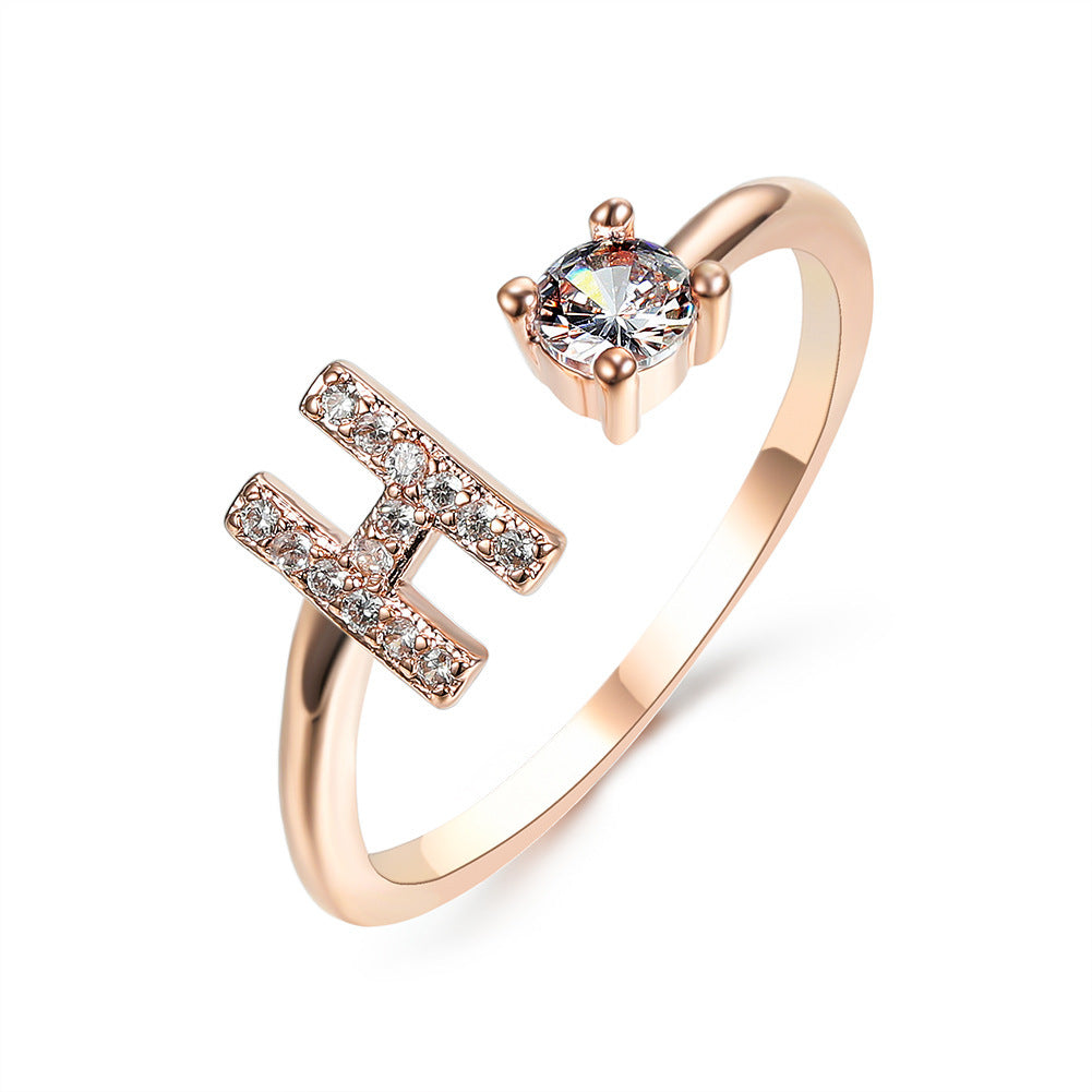 MONOGRAM NOIR - Personalisierter Initialenring