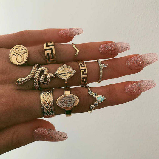 ICON SET 10 - Luxuriöses Statement Ringset