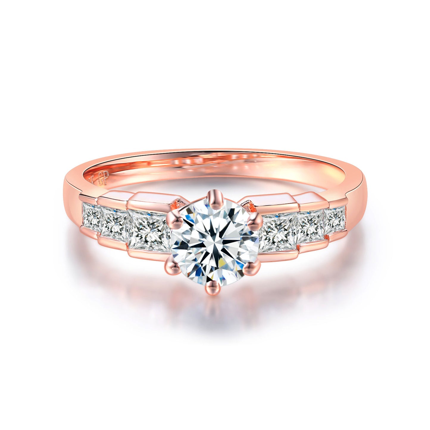 ROSE ATELIER - Roségoldring mit klarer Form