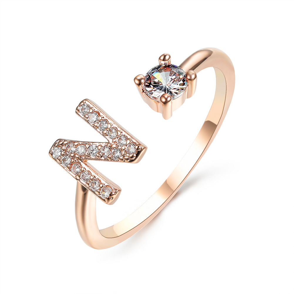 MONOGRAM NOIR - Personalisierter Initialenring