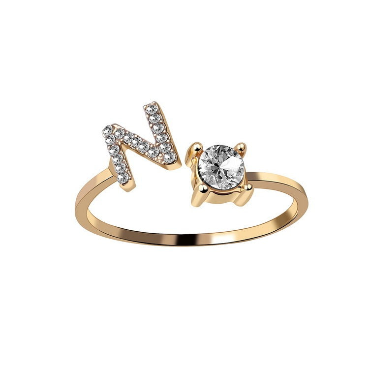 MONOGRAM NOIR - Personalisierter Initialenring