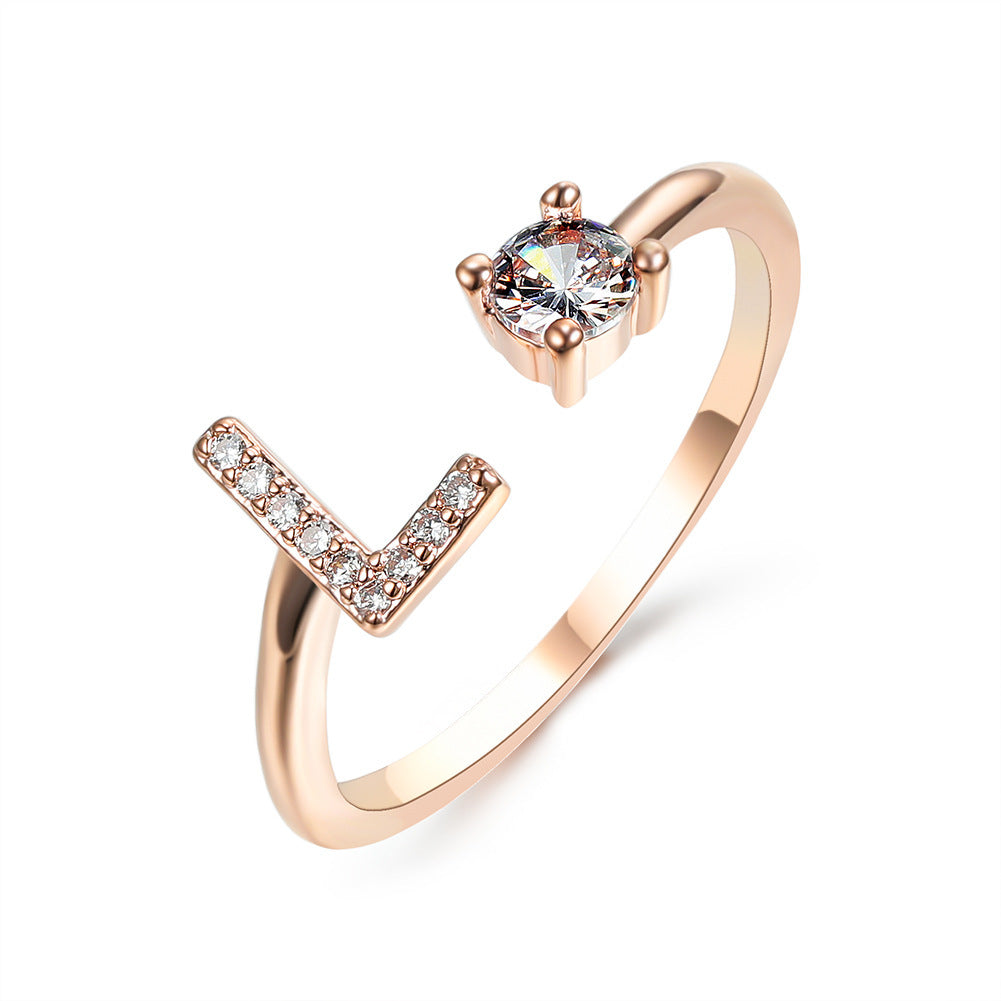 MONOGRAM NOIR - Personalisierter Initialenring