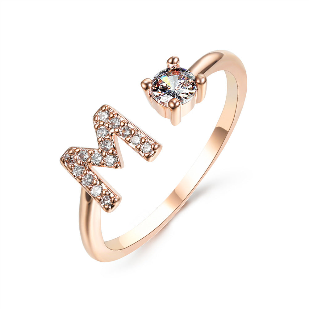 MONOGRAM NOIR - Personalisierter Initialenring