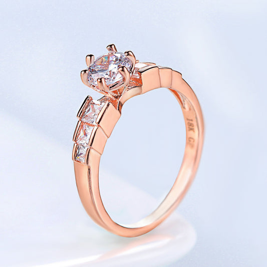 ROSE ATELIER - Roségoldring mit klarer Form