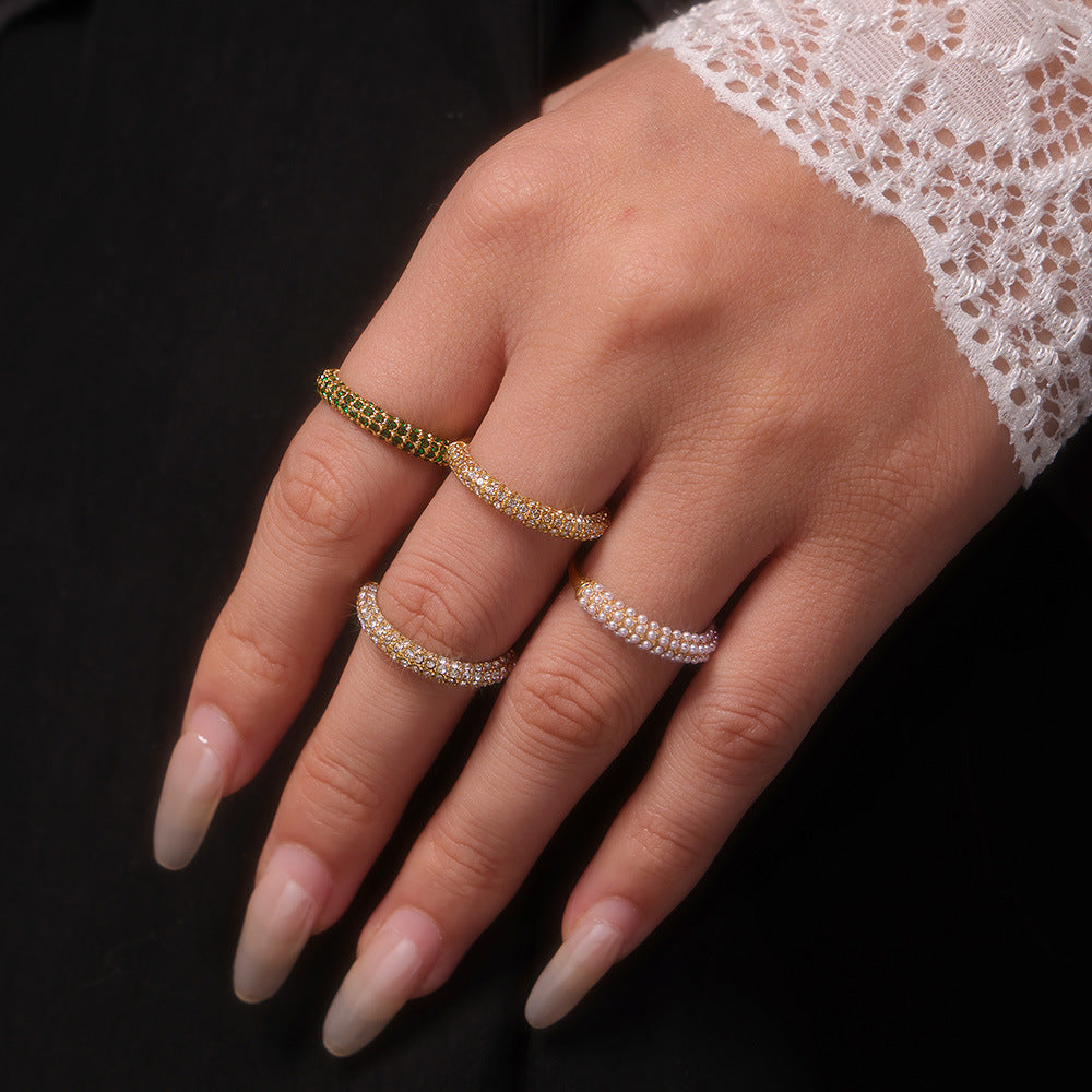 PEARL ELITE - Eleganter Ring mit Perlenakzent