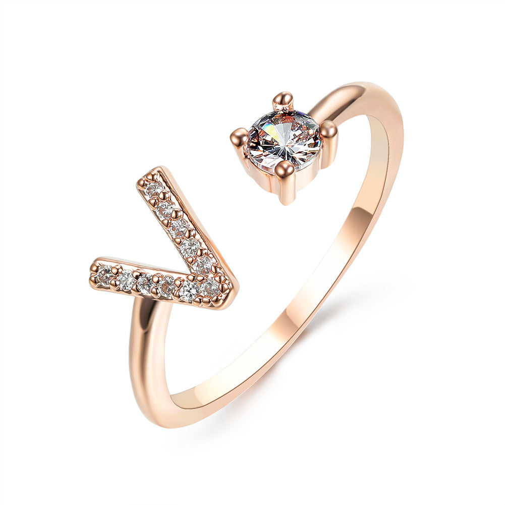 MONOGRAM NOIR - Personalisierter Initialenring