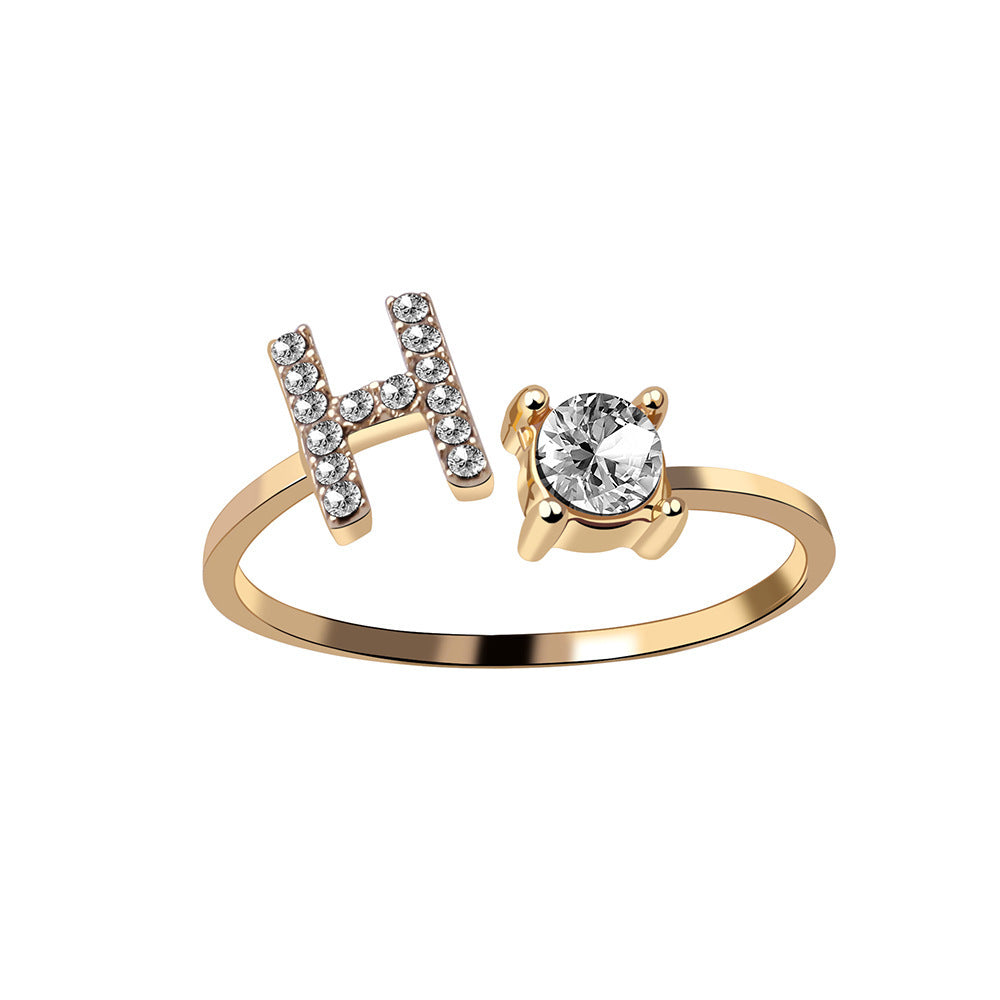 MONOGRAM NOIR - Personalisierter Initialenring