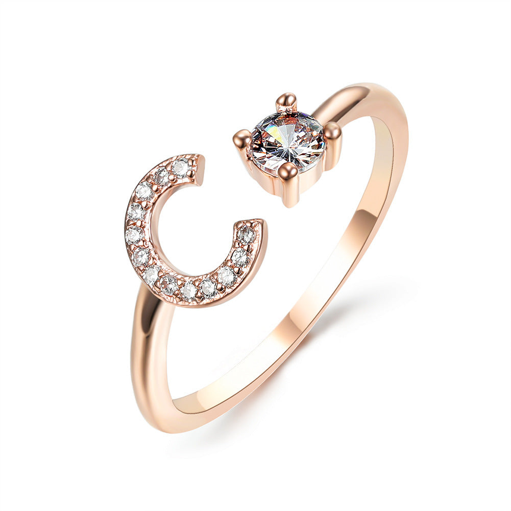 MONOGRAM NOIR - Personalisierter Initialenring