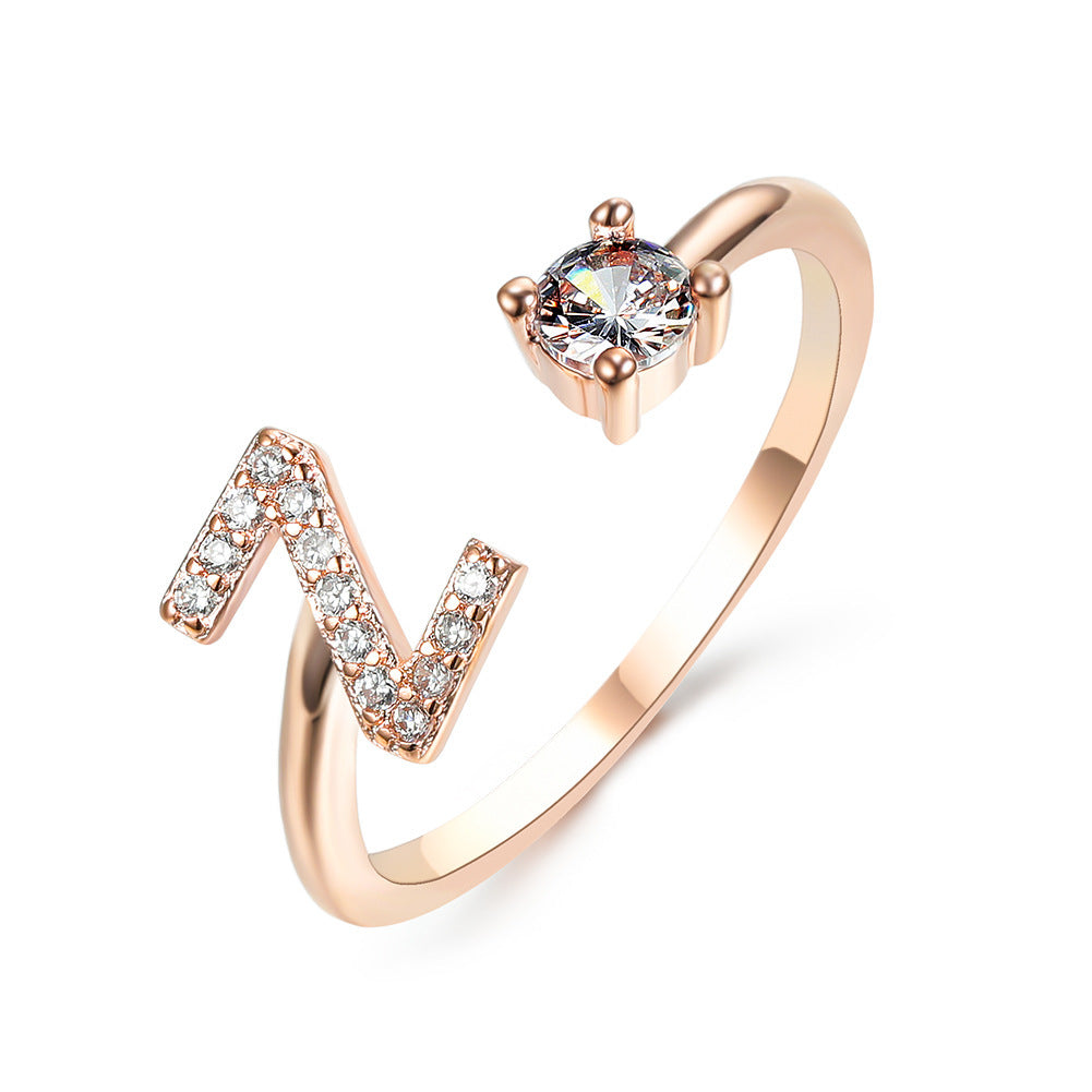 MONOGRAM NOIR - Personalisierter Initialenring