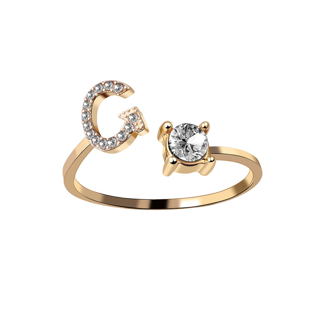 MONOGRAM NOIR - Personalisierter Initialenring